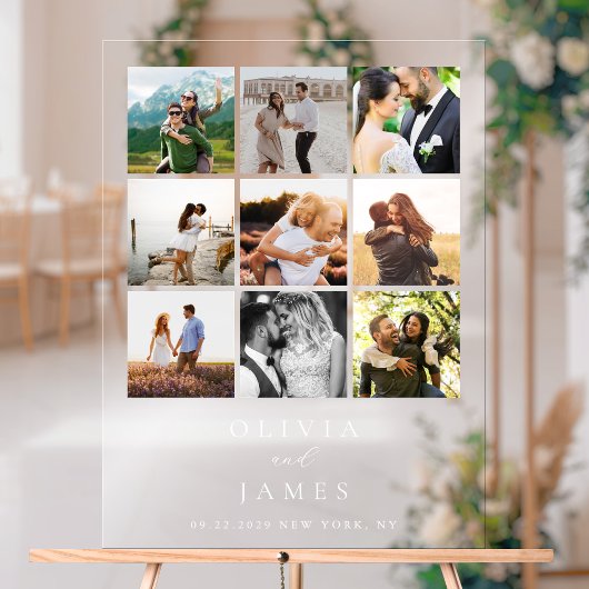 ミニマモダンリスト写真ギャラリ結婚ー アクリルサイン