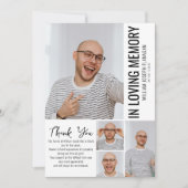 ミニマモダンリスト写真コラージュ記念 サンキューカード (正面)