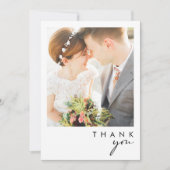 ミニマモダンリスト写真サンキューカード サンキューカード (正面)