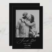 ミニマモダンリスト写真デザイン日付の保存 (正面/裏面)