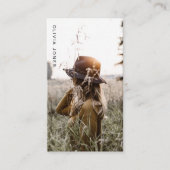 ミニマモダンリスト写真フルフォトシンプル 名刺 (正面)