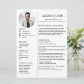 ミニマモダンリスト写真プロフェッショナル再開カード 招待状 (スタンド正面)