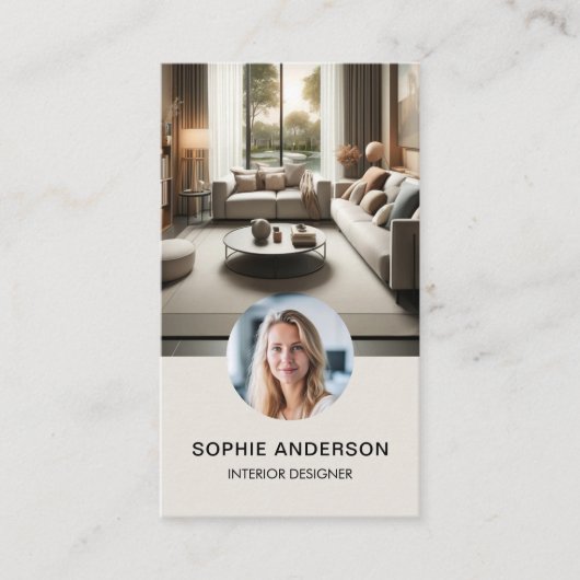 ミニマモダンリスト写真プロフェッショナル 名刺 (正面)