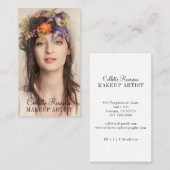 ミニマモダンリスト写真メイクアップアーティスト 名刺 (正面/裏面)