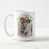 ミニマモダンリスト写真メリークリスマス2024 コーヒーマグカップ (左)