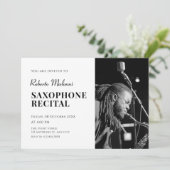 ミニマモダンリスト写真リサイタル招待状 招待状 (スタンド正面)