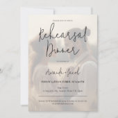 ミニマモダンリスト写真リハーサルディナー 招待状 (正面)