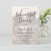 ミニマモダンリスト写真リハーサルディナー 招待状 (スタンド正面)