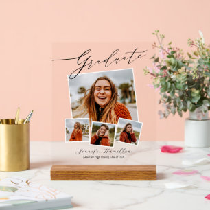 ミニマモダンリスト写真卒業 アクリルサイン