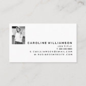 ミニマモダンリスト写真名刺 名刺 (裏面)