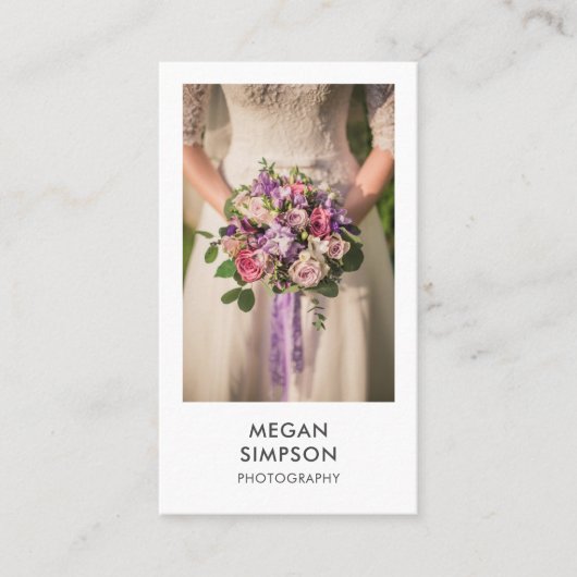 ミニマモダンリスト写真家 名刺 (正面)