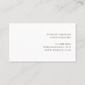 ミニマモダンリスト写真家 名刺 (裏面)