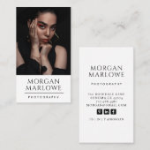 ミニマモダンリスト写真家 名刺 (正面/裏面)