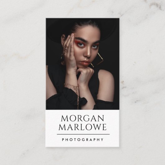 ミニマモダンリスト写真家 名刺 (正面)