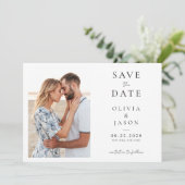 ミニマモダンリスト写真結婚の セーブザデート (スタンド正面)