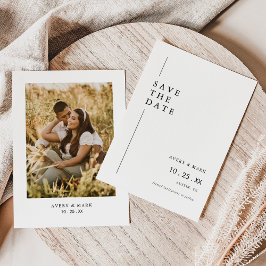 ミニマモダンリスト写真結婚の セーブザデート