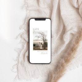 ミニマモダンリスト写真結婚の セーブザデート