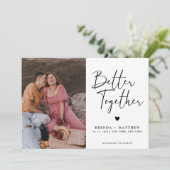 ミニマモダンリスト写真結婚の セーブザデート (スタンド正面)