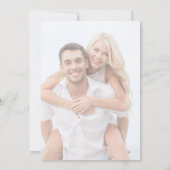 ミニマモダンリスト写真結婚の 招待状 (裏面)