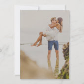 ミニマモダンリスト写真結婚の 招待状 (裏面)