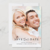 ミニマモダンリスト写真詳細結婚ズ セーブザデート (正面)