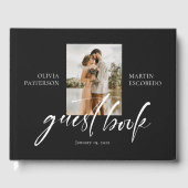 ミニマモダンリスト写真黒 ゲストブック (正面)