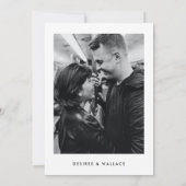 ミニマモダンリスト写真 セーブザデート (裏面)