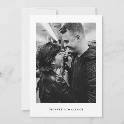 ミニマモダンリスト写真 セーブザデート (裏面)