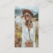 ミニマモダンリスト写真 |プロフェッショナル写真 名刺 (裏面)