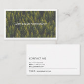 ミニマモダンリスト写真 名刺 (正面/裏面)