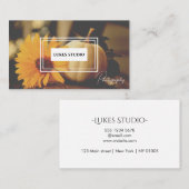 ミニマモダンリスト写真 名刺 (正面/裏面)