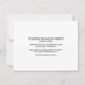 ミニマモダンリスト写真Date Cardを保存 セーブザデート (裏面)