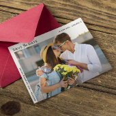 ミニマモダンリスト写真Date Cardを保存 セーブザデート