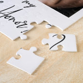 ミニマモダンリスト写真Matron of Honor提案書 ジグソーパズル (側面)