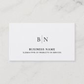 ミニマモダンリスト写真QRコード&ソーシャルメディア 名刺 (正面)