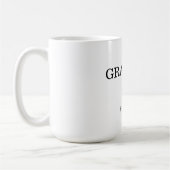 ミニマモダンリスト初の祖母のEst。 コーヒーマグカップ (左)