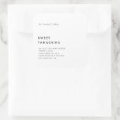 ミニマモダンリスト包装用キャンドル化粧品ラベル スクエアシール (バッグ)