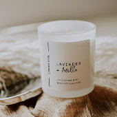 ミニマモダンリスト包装用キャンドル化粧品ラベル スクエアシール