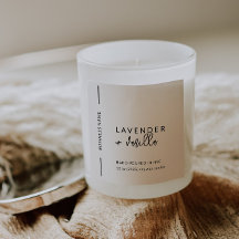 ミニマモダンリスト包装用キャンドル化粧品ラベル