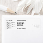 ミニマモダンリスト化粧品JAR製品ラベル ラベル (インサイチュ)