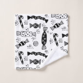 ミニマモダンリスト北欧キャンディボンボン バスタオルセット (ウォッシュタオル)