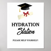 ミニマモダンリスト卒業ドリンクパーティー標識 ポスター (正面)