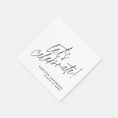 ミニマモダンリスト卒業パーティナプキンス スタンダードカクテルナプキン (角)