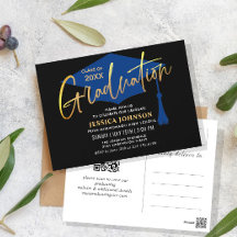 ミニマモダンリスト卒業パーティー招待状