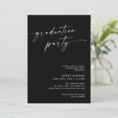 ミニマモダンリスト卒業パーティー招待状 招待状 (スタンド正面)