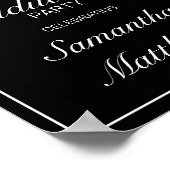 ミニマモダンリスト卒業パーティー歓迎サイン ポスター (角)