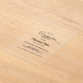 ミニマモダンリスト卒業党 アクリル招待状 (レイダウン)