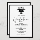 ミニマモダンリスト卒業党 招待状 (正面/裏面)