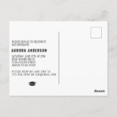 ミニマモダンリスト卒業2023パーティー ポストカード (裏面)