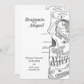 ミニマモダンリスト博士スカル科学 招待状 (正面/裏面)